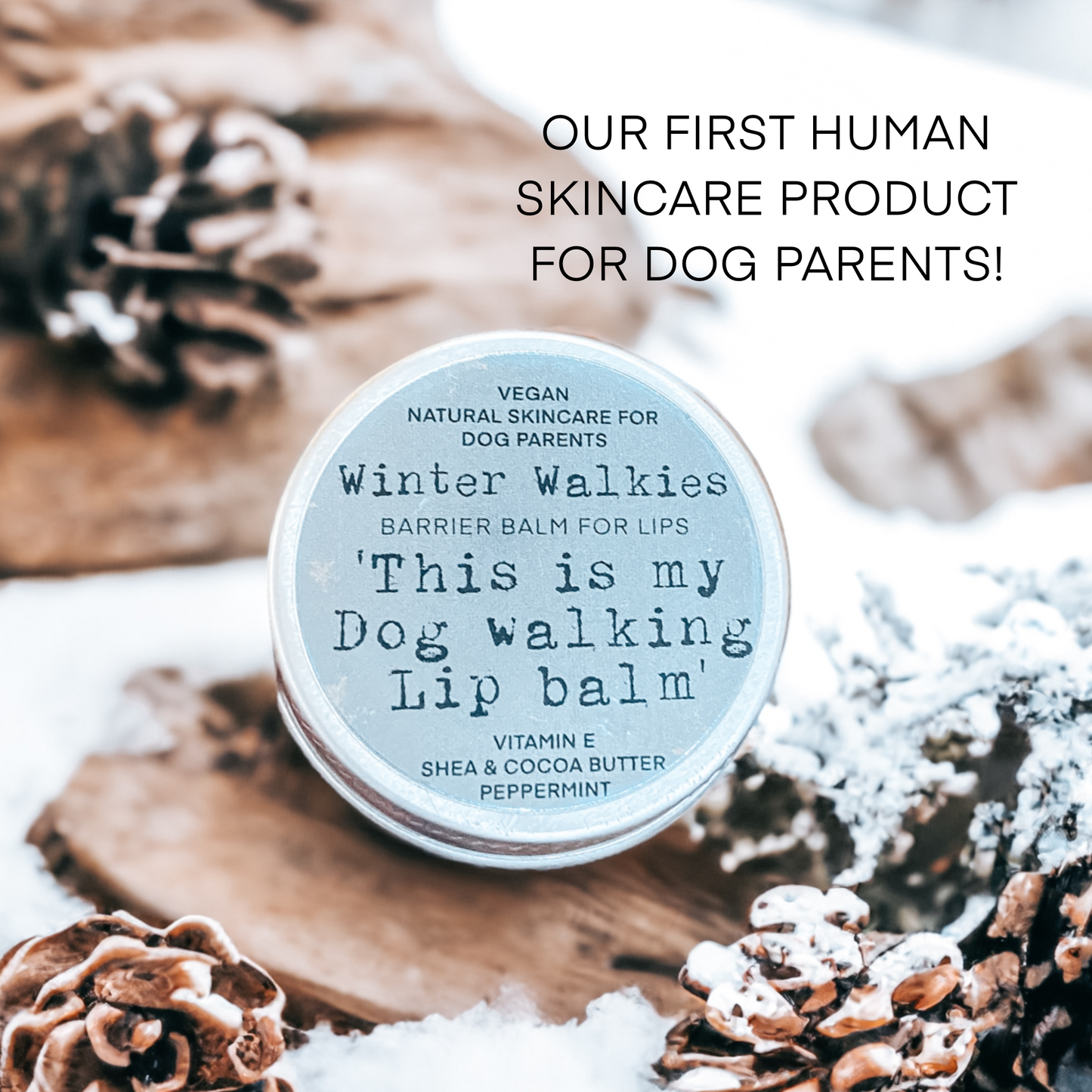 lip balm, lipbalm, chapped lips, cracked lips, sore lips, natural lip balm, vegan lipbalm, dog walker, dog owner, dog parent gift