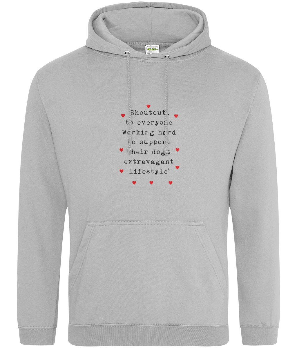Shoutout Hoodie - Light colour options , XS to 3XL sizes available