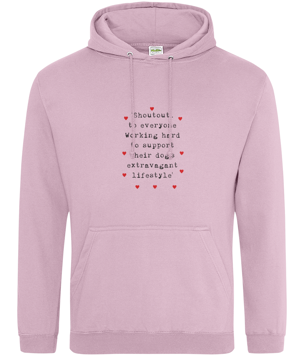 Shoutout Hoodie - Light colour options , XS to 3XL sizes available