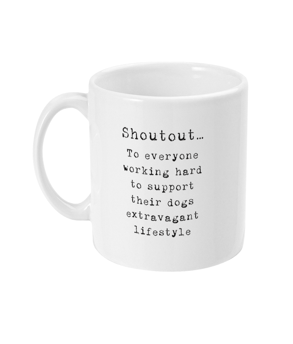 Personalised pet photo & 'shoutout slogan' mug