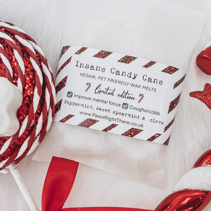 Candy Cane Festive Wax Melts — Pet-Friendly, Natural, Hand-Poured