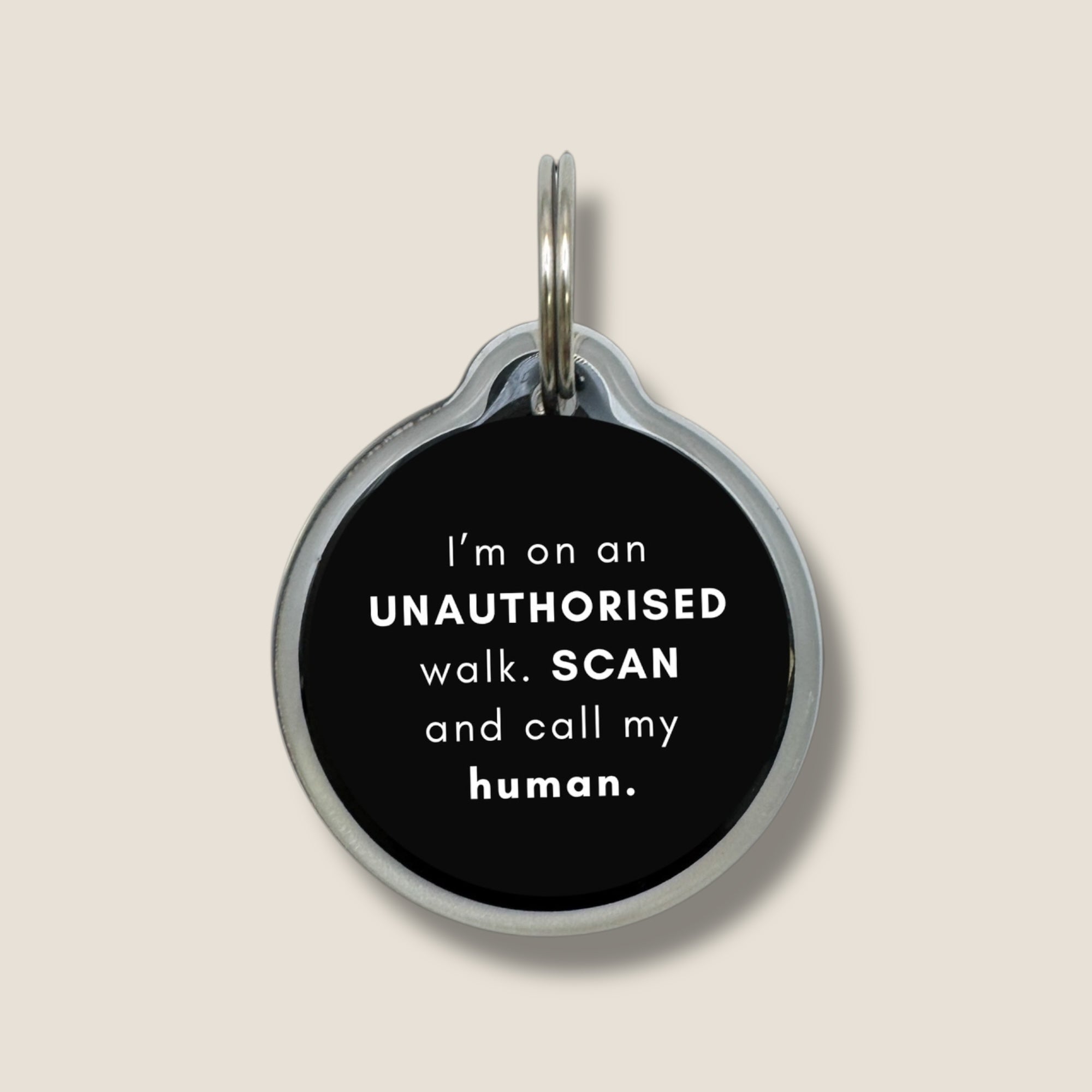 Smart QR Pet Tag - Not all who wander are LOST.| Paws Right There®