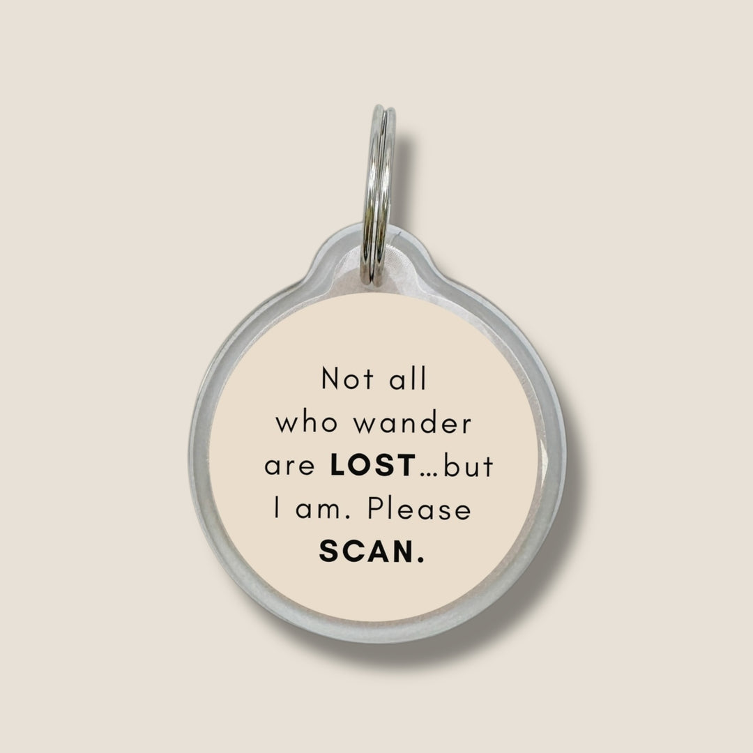 Smart QR Pet Tag - Got lost chasing squirrels