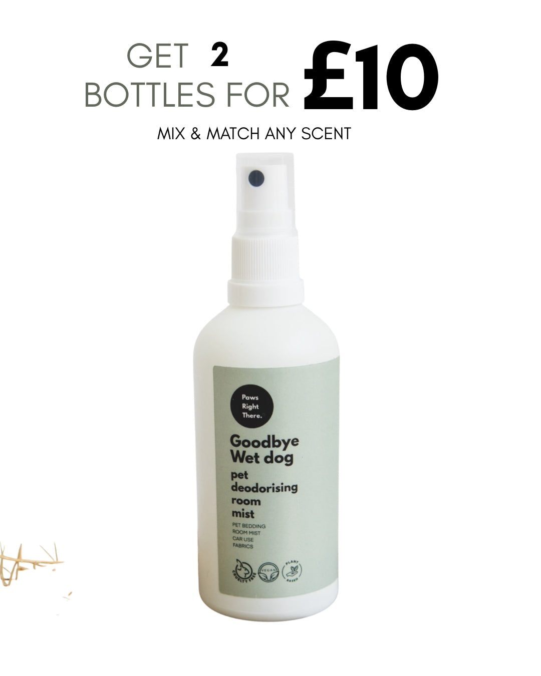 ‘Goodbye Wet Dog” deodorising room mist