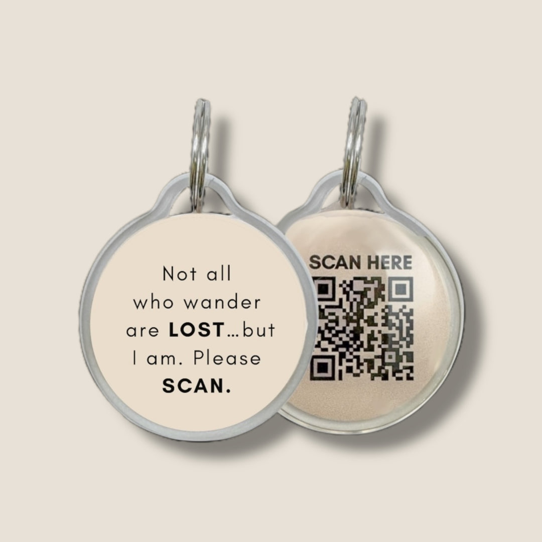 Smart QR Pet Tag - Got lost chasing squirrels