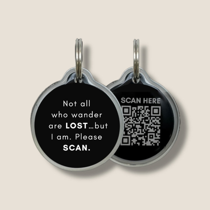Smart QR Pet Tag - Got lost chasing squirrels