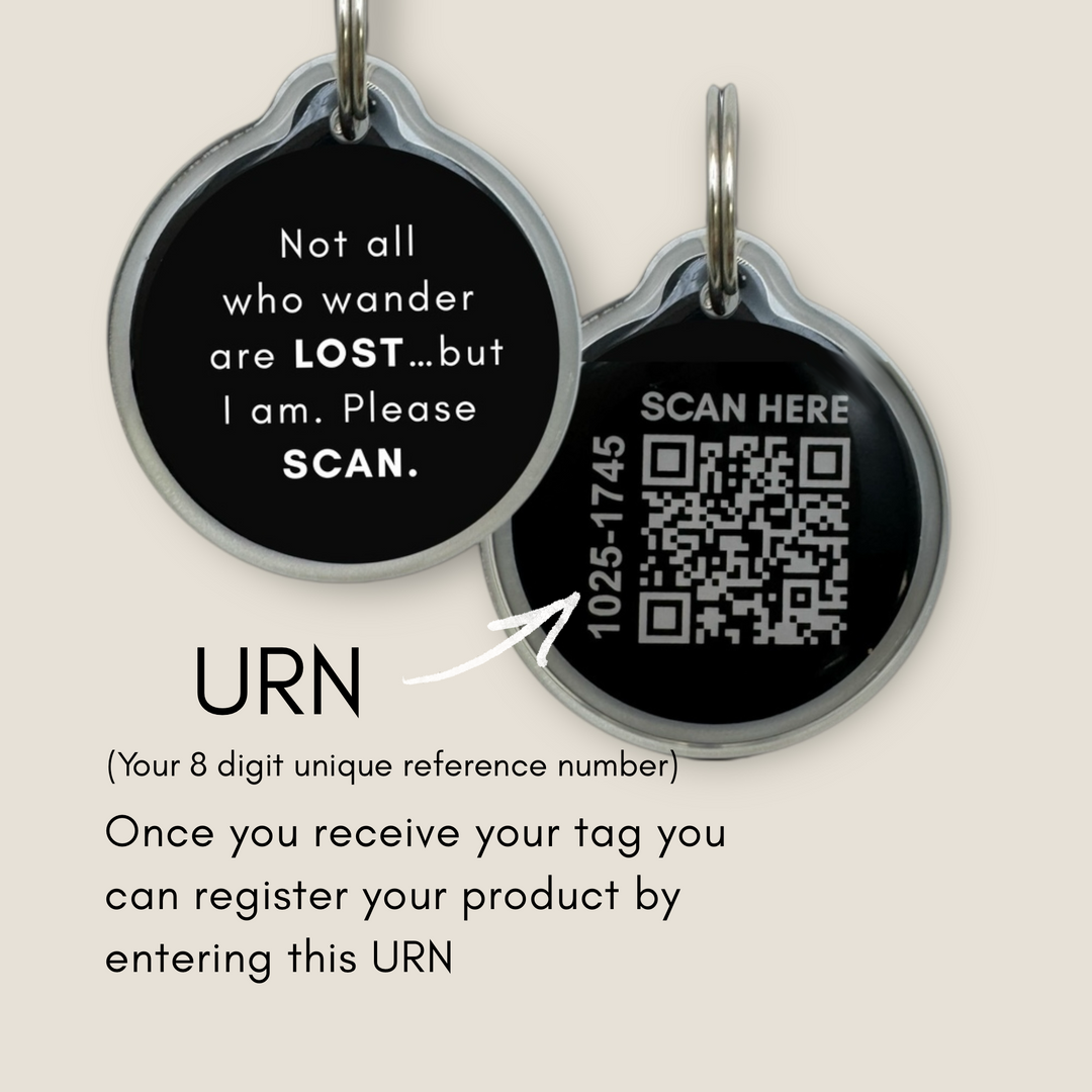 Smart QR Pet Tag - Got lost chasing squirrels