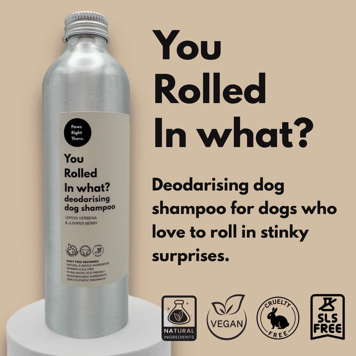 ‘You Rolled in What?’ deodorising dog shampoo