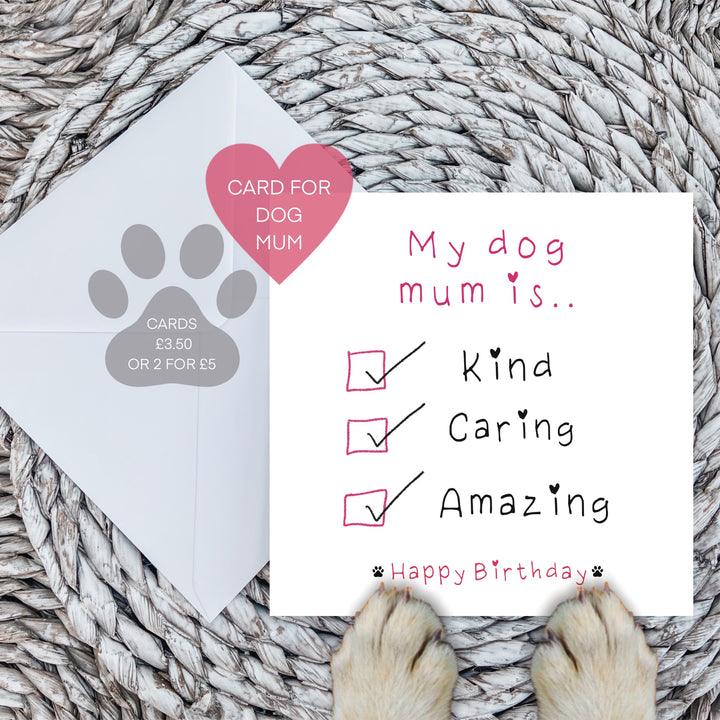 My dog mum is…card