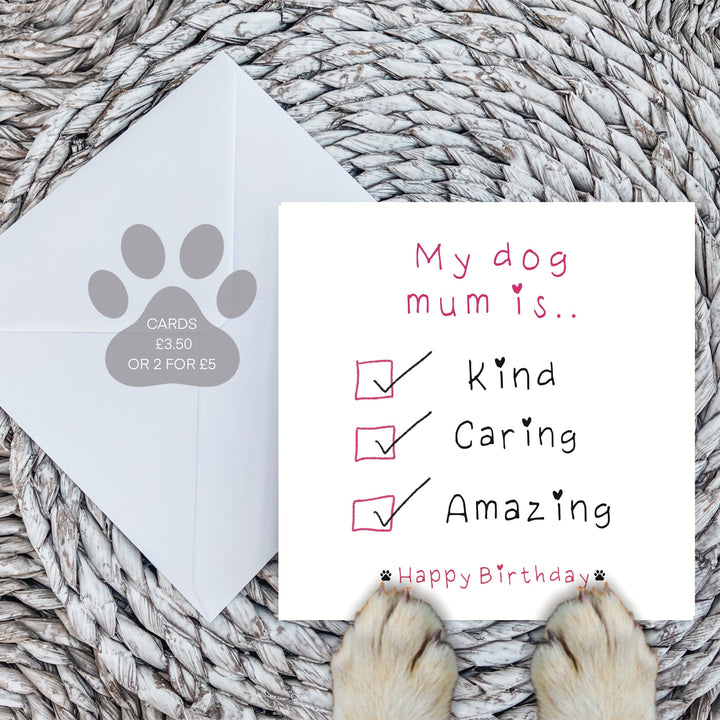 My dog mum is…card